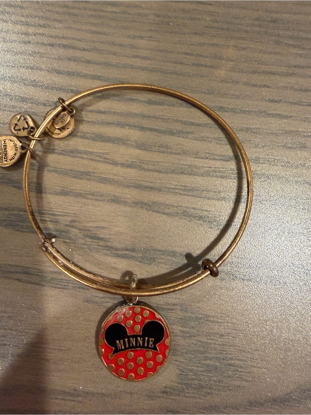 Alex and Ani Minnie Mouse Charm Bangle Bracelet